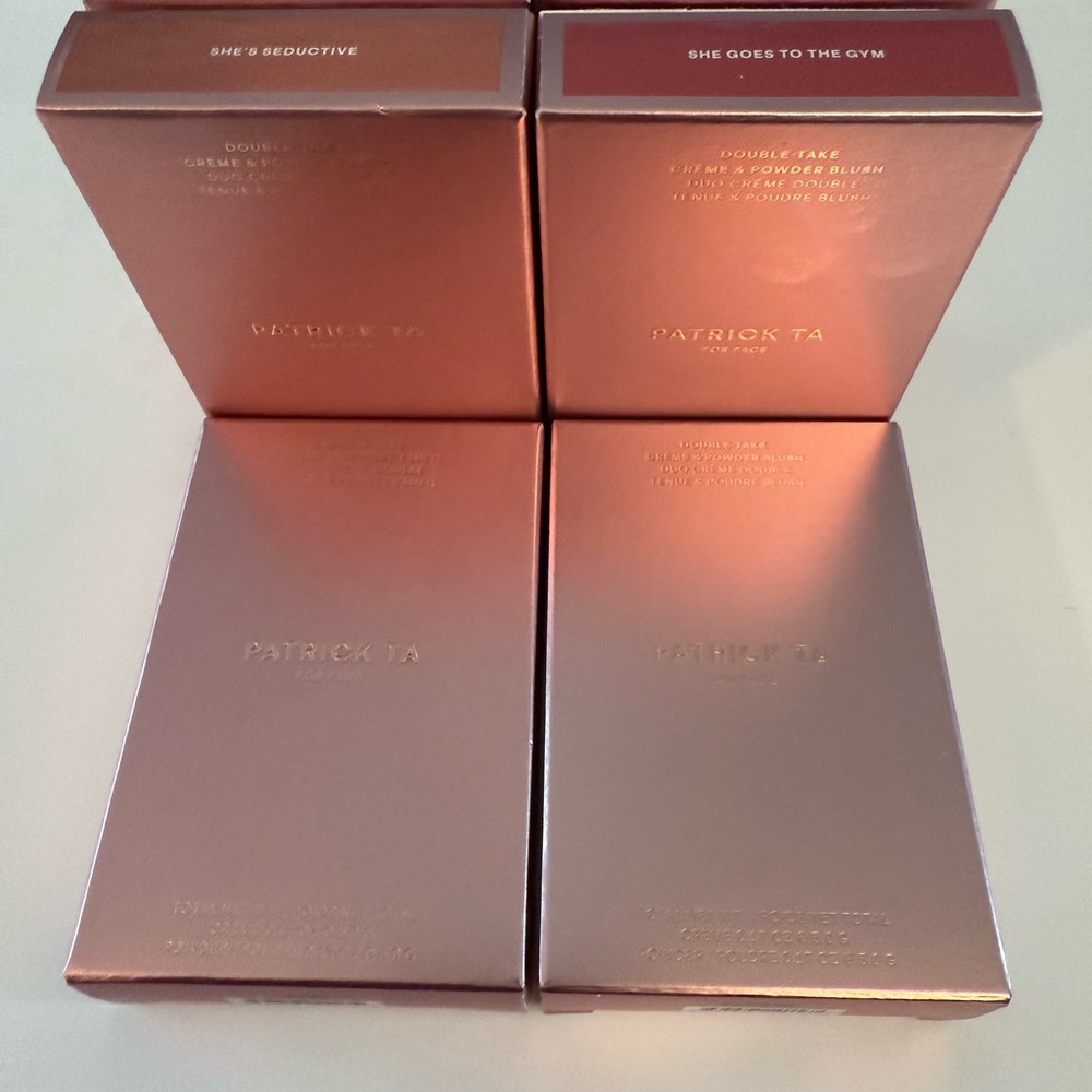 NIB Patrick Ta Major Headlines Double Take Cream and Powder Blush Set